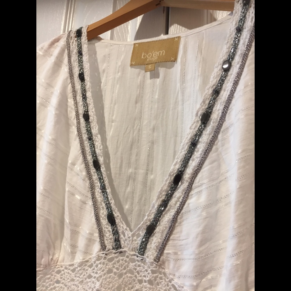 NWOT~Bo’em Plage~Boho Chic & Feminine Cotton Dress - Picture 6 of 8